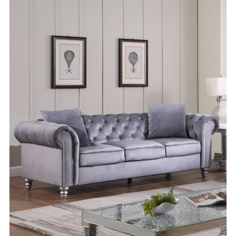 Hidefumi Velvet Sofa